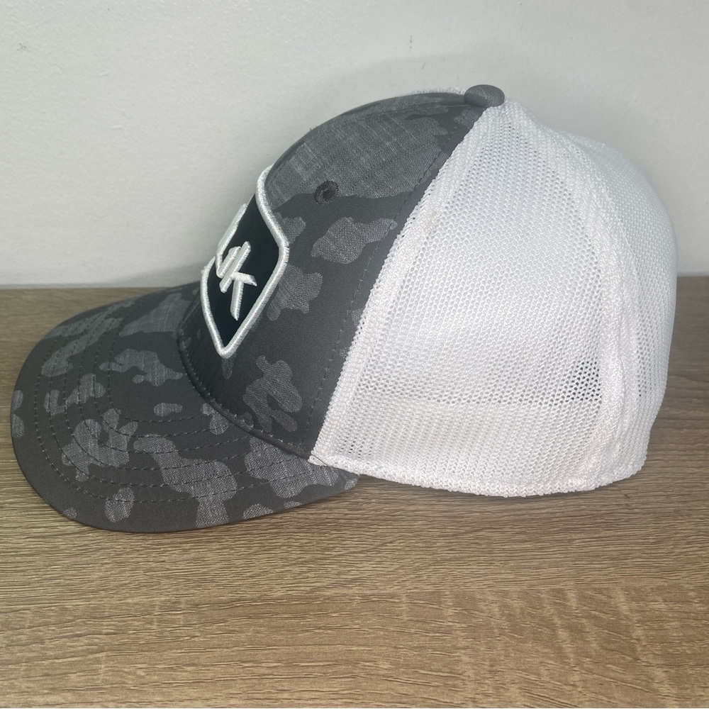 Huk Fishing Performance Hat Mens L-XL Mesh Black Gray White Polyester Spandex - Picture 5 of 16